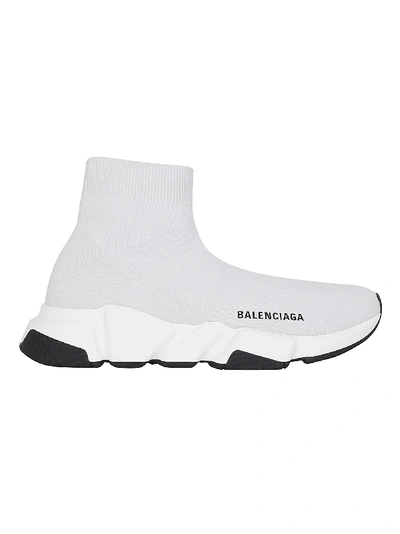Shop Balenciaga Speed Sneakers In Gris Perle