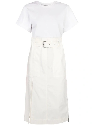 Shop 3.1 Phillip Lim / フィリップ リム Two-tone Belted Cargo Dress In White