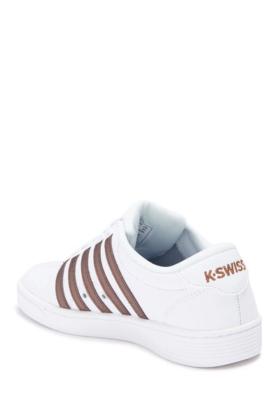 Shop K-swiss Court Pro Ii Cmf Leather Sneaker In White/bronze