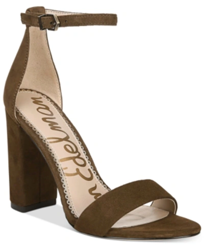 Shop Sam Edelman Women's Yaro Dress Sandals Women's Shoes In Hazelnut Suede