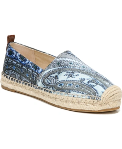 Shop Sam Edelman Khloe Slip-on Espadrilles Women's Shoes In Blue Multi Paisley