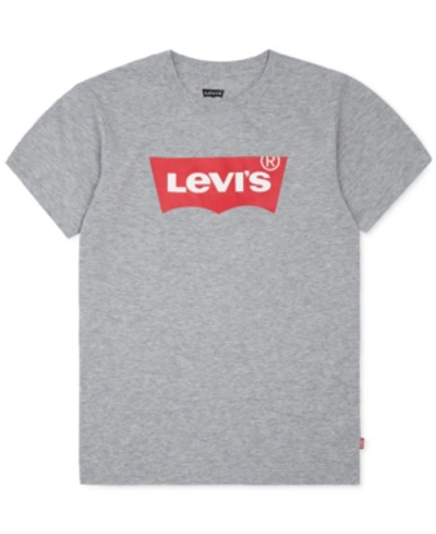 Shop Levi's Big Boys Batwing Logo T-shirt In Stealth
