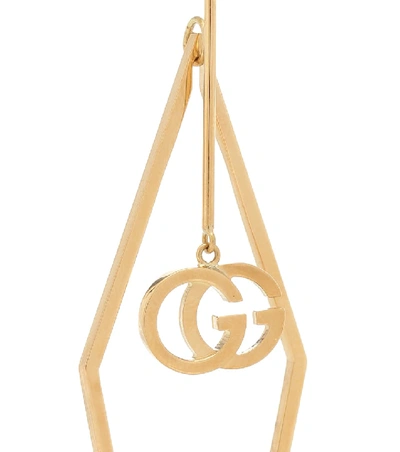 Shop Gucci Gg Running 18kt-gold Single Earring In 金色