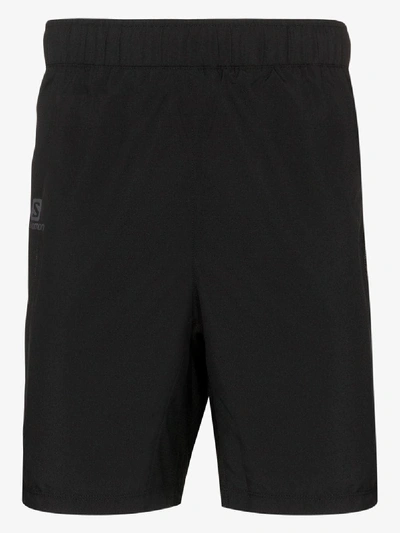 Shop Salomon Black Agile Shorts
