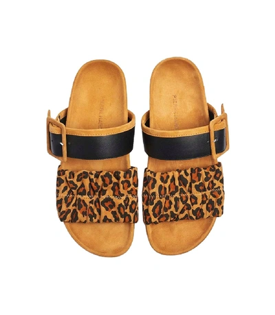 Shop Pierre Hardy Leopard Print Alpha Mare Mule Sandals In Brown