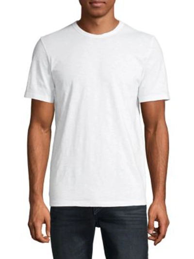 Shop Theory Men's Solid Cotton T-shirt In White