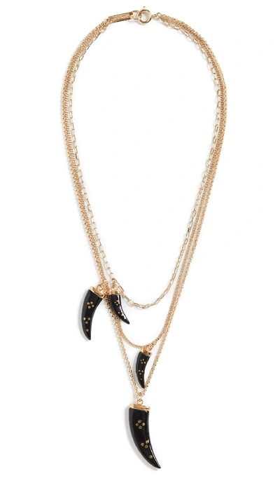 Shop Isabel Marant Aimable Necklace In Black