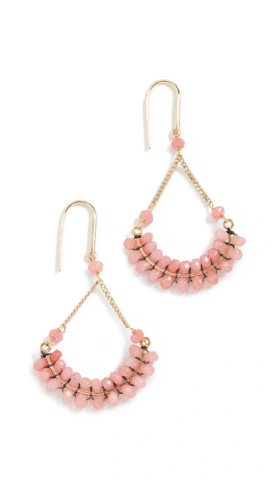 Shop Isabel Marant Imani Earrings In Pink