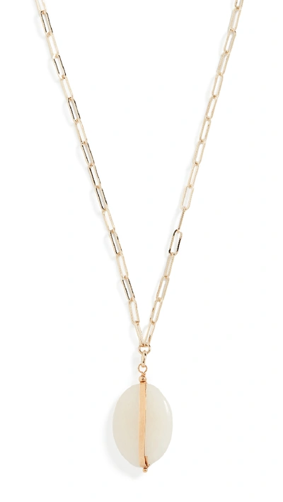 Shop Isabel Marant Stones Necklace In Light Yellow