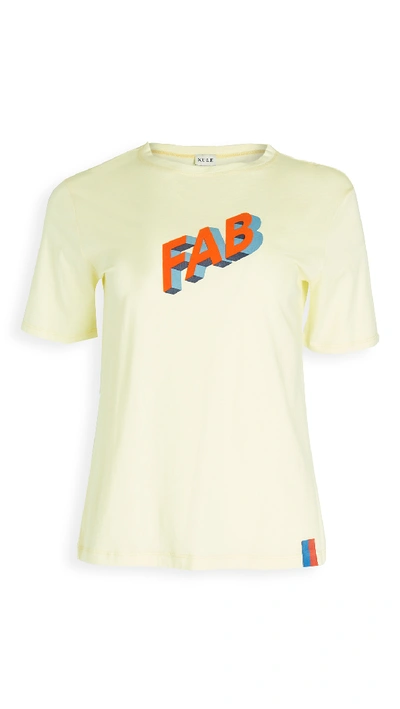 Shop Kule The Modern Fab T-shirt In Yellow