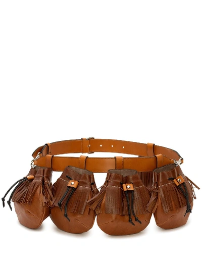 Shop Jw Anderson Multi Pocket Bag In Brown
