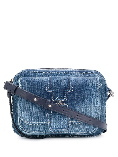 Shop Hogan Jeans-umhängetasche In Blue