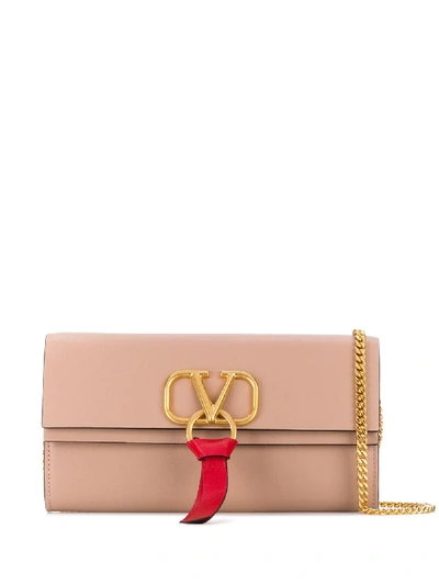 Shop Valentino Small Vring Shoulder Bag In Pink