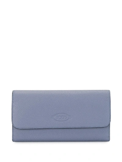 Shop Tod's Tri-fold Wallet In Blue