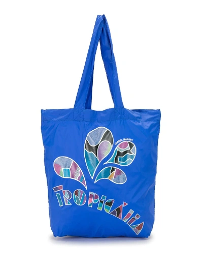 Shop Isabel Marant Woom Tote Bag In Blue