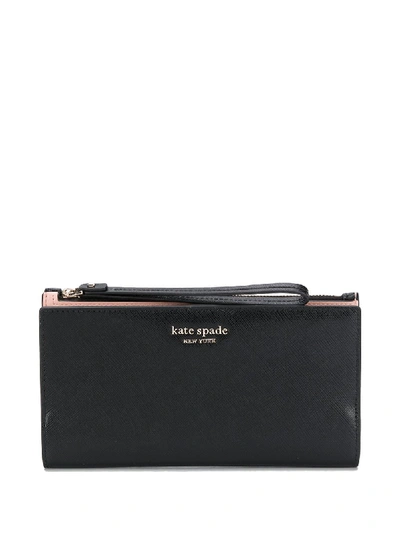 Shop Kate Spade Spencer Continental Wallet In Black