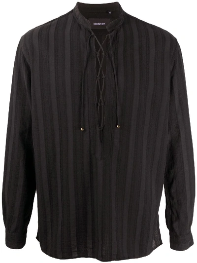 Shop Costumein Drawstring Shirt In Black