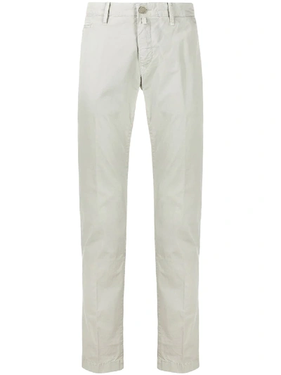 Shop Jacob Cohen Bobby Comfort Chino Trousers In Grey