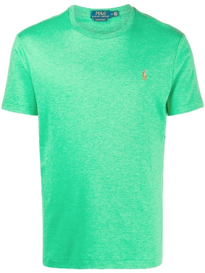 Shop Polo Ralph Lauren Pony Logo T-shirt In Green