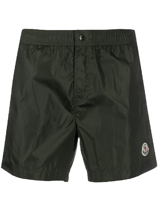 moncler swim shorts green