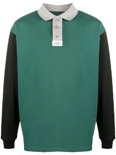 Shop Rassvet Colour-block Polo Shirt In Green