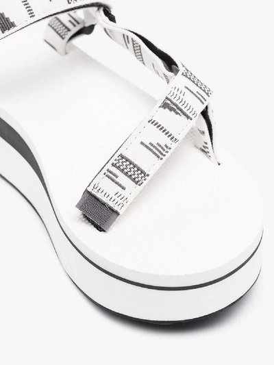 Shop Teva White And Grey Universal Aztec Sandals