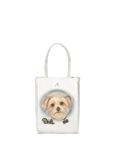 Shop Ashley Williams Didi Dog Tote Bag In White