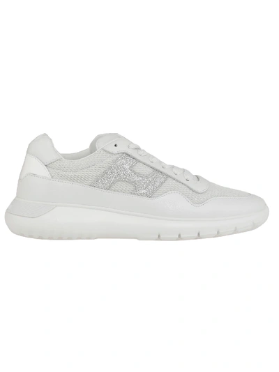 Shop Hogan Sneakers Interactive³ In White Silver