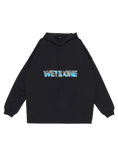 Shop We11 Done New Logo Hoodie In Black