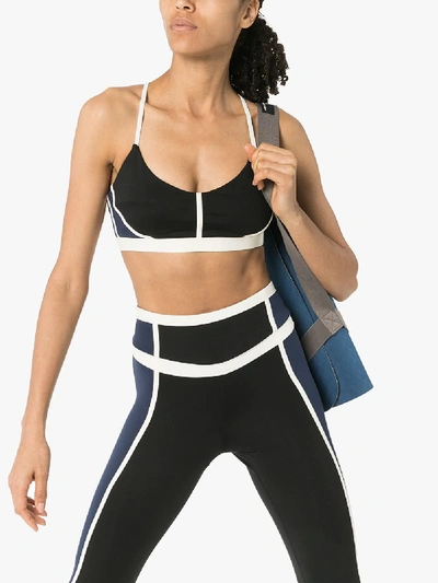 Shop Ernest Leoty Corset Stretch Sports Bra In Black