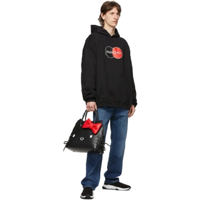 Shop Balenciaga Black Uniform Hoodie In 1000 Black