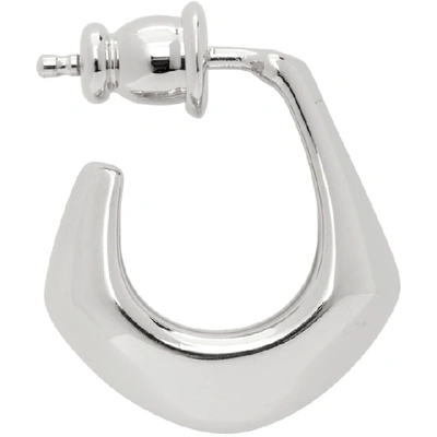 Shop Lemaire Silver Mini Drop Earring In 927 Silver