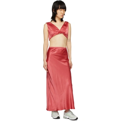 Shop Collina Strada Pink Yod Skirt In Hot Pink