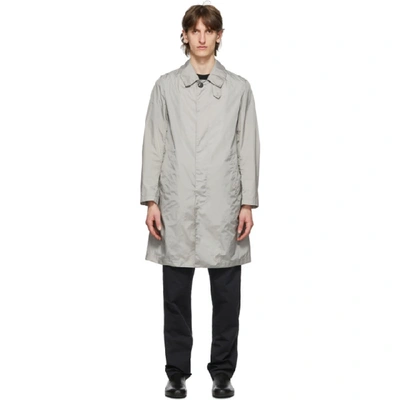 Shop Mackintosh Grey Dunkeld Coat In Drizzle