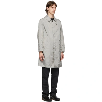 Shop Mackintosh Grey Dunkeld Coat In Drizzle