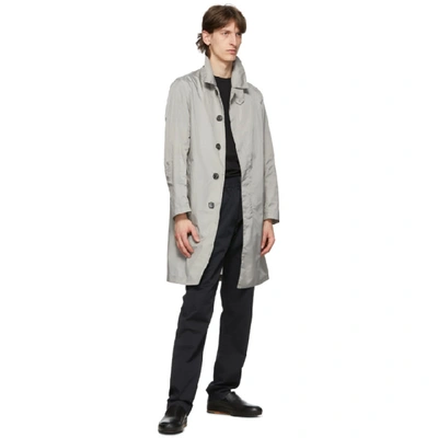 Shop Mackintosh Grey Dunkeld Coat In Drizzle