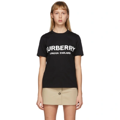 Shop Burberry Black Logo T-shirt