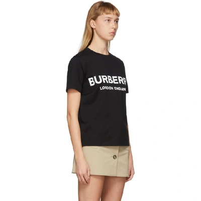 Shop Burberry Black Logo T-shirt