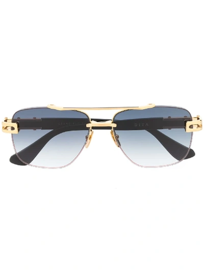 Shop Dita Eyewear Grand-evo One Square-frame Sunglasses In Black