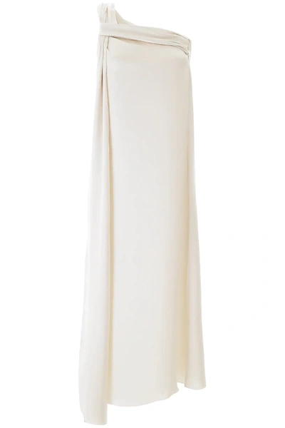 Shop Nanushka Zena Midi Dress In Beige