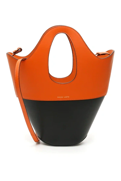 Shop Danse Lente Small Tote Bag In Orange,black