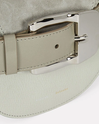 Shop Proenza Schouler Buckle Mini Crossbody Bag In Sage