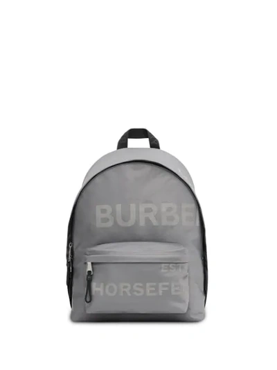 Shop Burberry Horseferry Print Backpack In Grey