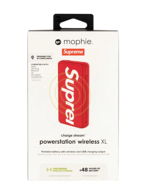 Supreme Mophie Powerstation Wireless Xl Charging Station In Red | ModeSens