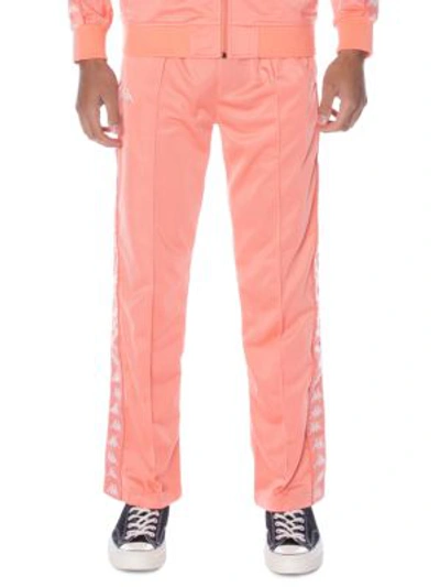 Shop Kappa 222 Banda Logo Tape Track Pants In Pink