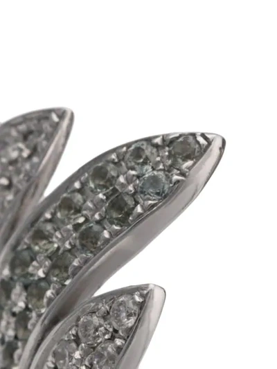 Shop Ralph Masri 18kt White Gold Diamond Geometric Ring In Silver