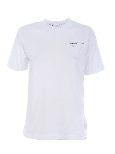 Shop Off-white Short Sleeve T-shirt In Bianco