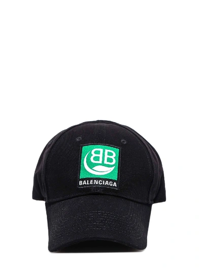 Balenciaga Bb Bio Logo Cap In Black | ModeSens