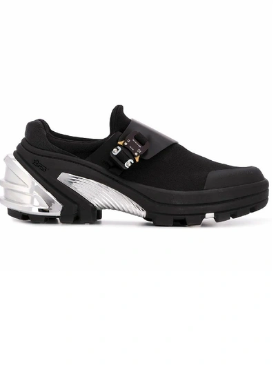 Shop Alyx Black And Silver-tone Sneakers In Nero