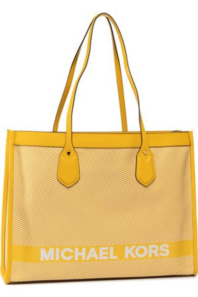 Shop Michael Kors Yellow Bay Bag In Giallo